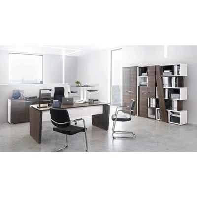 3483600647467-Bibliothèque réversible gauche/droite XENON - L90 x H188 x P38 - Chêne royal--2