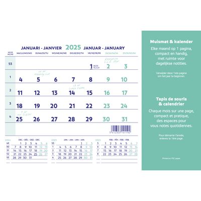 5412303141192-Brepols - Calendrier tapis de souris - 23 x 18 cm--0