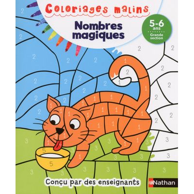 9782091894546-Coloriages malins - Nombres magiques grande section 5/6 ans--0