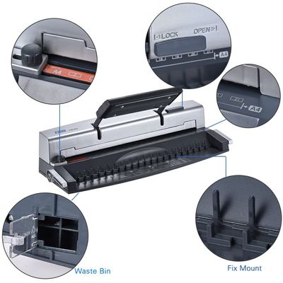 4715388208042-DSB CB-60 - machine à relier / relieuse perforeuse manuelle - Perfore 8 feuilles - relie 110f--6