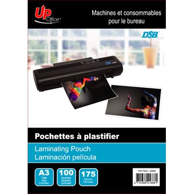 4715388416881-DSB - 100 pochettes de plastification A3 (303 x 426 mm) - 175 microns - brillantes--0