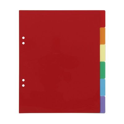 3135251840871-Viquel - Intercalaires 6 positions - 17 x 22 cm - polypropylène coloré--3