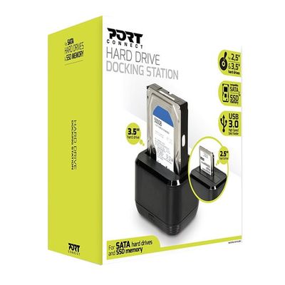 3567049000400-Port Connect - Station d'acceuil pour disque dur 2,5'' & 3,5'' - noir--0