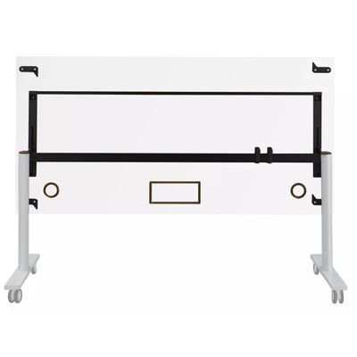 3483600757807-Table de réunion mobile et rabattable YES ! - 160 cm - Blanc--1