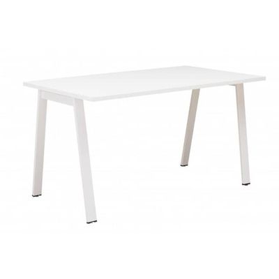 3483600783028-Bureau ARPE - 120 cm - Pieds métal - Blanc--0