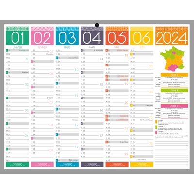3592930026825-Bouchut Tendance - Calendrier bancaire 6 mois par face - 21 x 26,5 cm--0