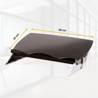 0043859706396-Fellowes Easy Glide - Porte-documents incliné format A3 - système de glissière facilitant l'écriture - possède un rangement et d--1