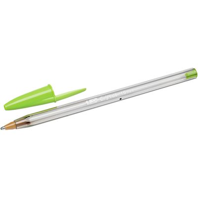 3086123270572-BIC Cristal Fun - Stylo à bille - vert anis - 0.6 mm--1