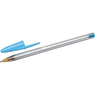 3086123270589-BIC Cristal Fun - Stylo à bille - turquoise - 0.6 mm--1