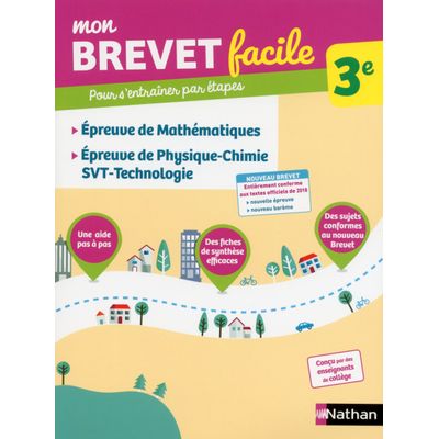 9782091503400-Mon brevet facile - épreuves de maths, physique-chimie, SVT, technologie - 3e--0