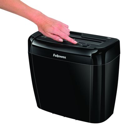 0043859724987-Fellowes Powershred 36C- destructeur de documents coupe croisée  - 6 feuilles - Corbeille 12 litres--4