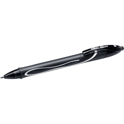 3086123494664-Bic Gelocity QuickDry - Pack de 12 rollers - 0,7 mm - noir--1