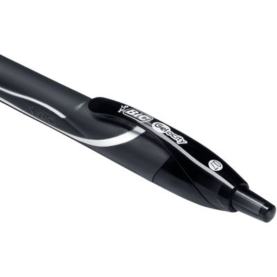3086123494664-Bic Gelocity QuickDry - Pack de 12 rollers - 0,7 mm - noir--4