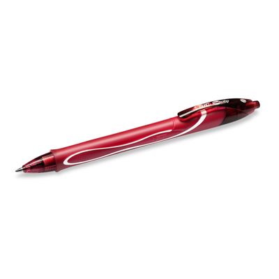 3086123494671-Bic Gelocity QuickDry - Pack de 12 rollers - 0,7 mm - rouge--1