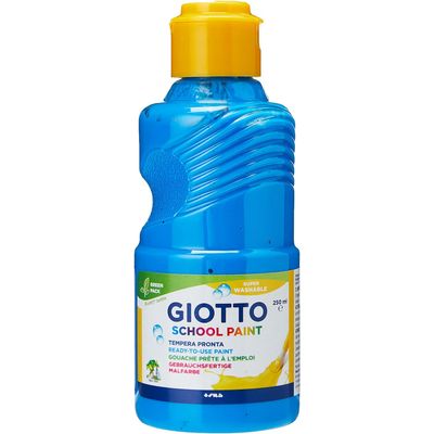 8000825005404-Giotto School - Gouache ultra lavable - bleu - bouteille de 250 ml--0
