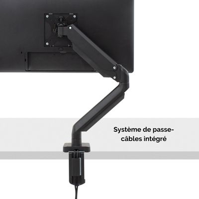 0043859727964-Fellowes Platinum series - Bras porte écran simple jusqu'à 30'' - fixation rapide sur bureau - facilement--2