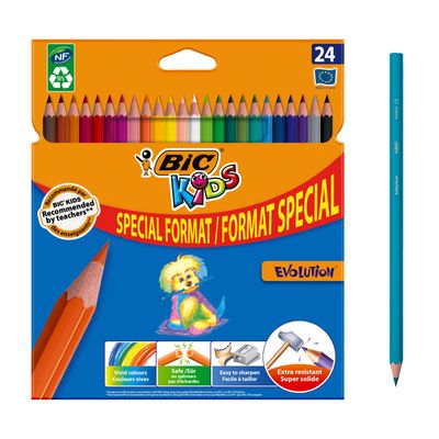 3086123329287-BIC Kids Evolution Ecolutions - 24 Crayons de couleur--0