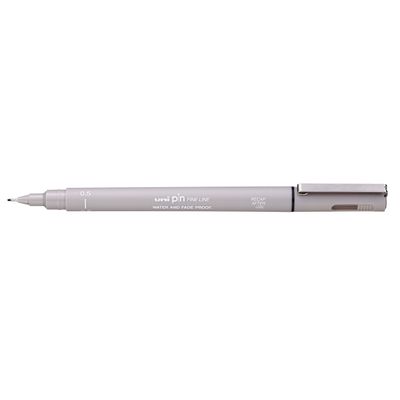 4902778230794-UNI PIN - Feutre fin - pointe calibrée - 0,5 mm - gris clair--0
