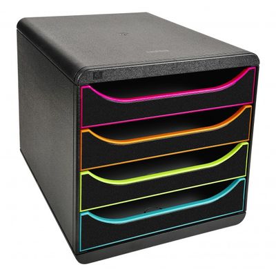 9002493424357-Exacompta BigBox - Module de classement 4 tiroirs - arlequin--0