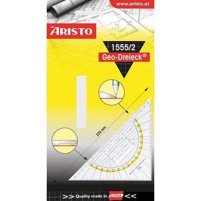 9003182155521-Aristo GEO-DREIECK 1555/2 - Équerre transparente - 22,5 cm--0