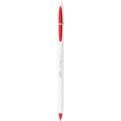 3086123498235-BIC Cristal UP - Stylo à bille - rouge - pointe moyenne (1,2 mm)--0