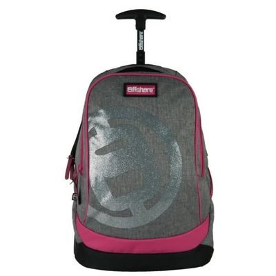4891320423558-Offshore Sac à dos à roulettes 33 cm gris 2 compartiments Bagtrotter --0