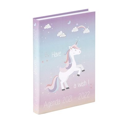 3135257148094-Agenda Licorne - 1 jour par page - 12 x 17 cm - 2 motifs disponibles - Viquel--1
