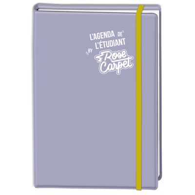 3664447055039-Agenda à élastique gommé Rose Carpet - 1 jour par page - 12,5 x 17,5 cm - 2 décors au choix - Obert--1