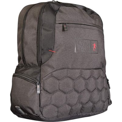 3661507421094-Dwn Twn Sac à dos Polygone noir ou gris 2 compartiments Kid'Abord --2