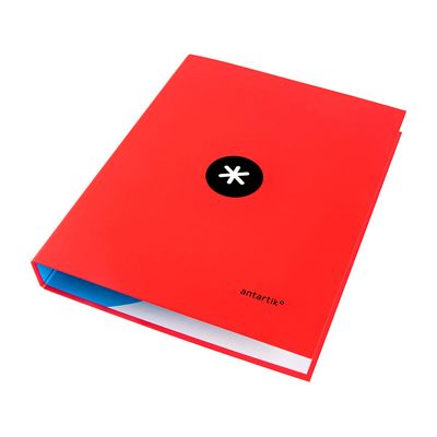 8423473596818-Antartik - Classeur à anneaux - Dos 40 mm - A4 - pour 225 feuilles - rouge--2