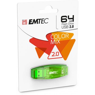 3126170141125-Emtec C410 Color Mix  - clé USB 2.0 - 64 Go - vert--5