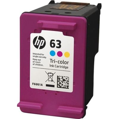 0889296267393-HP 63 - 3 couleurs - cartouche d'encre originale (F6U61AN)--2