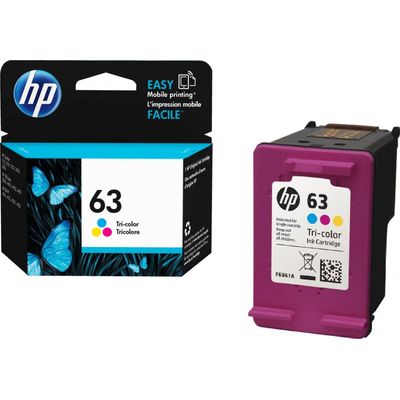 0889296267393-HP 63 - 3 couleurs - cartouche d'encre originale (F6U61AN)--1