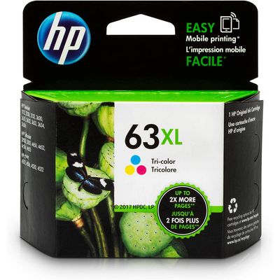 0889296267416-HP 63XL - 3 couleurs - cartouche d'encre originale (F6U63AN)--0