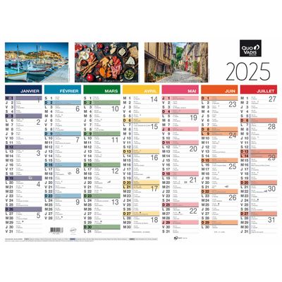 3371010401673-Quo Vadis - Calendrier Fantaisie - 13 mois - 55 X 40,5 cm - Tradition--0