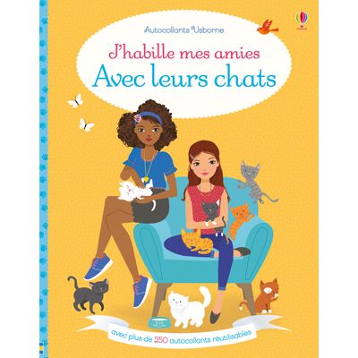9781474953887-J'habille mes amies avec leurs chats - autocollants--0