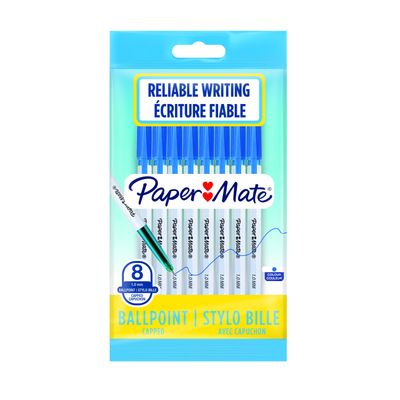 3026980844226-Paper Mate 045 - 8 Stylos à bille - bleu--0