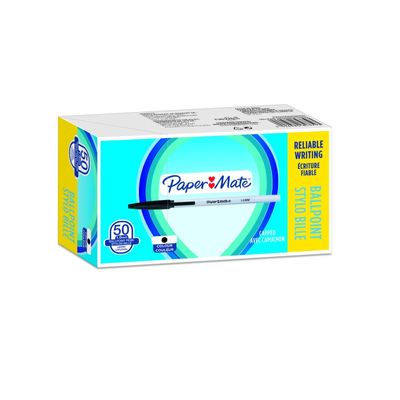 3026980843793-Paper Mate 045 - 50 Stylos à bille - noir--0