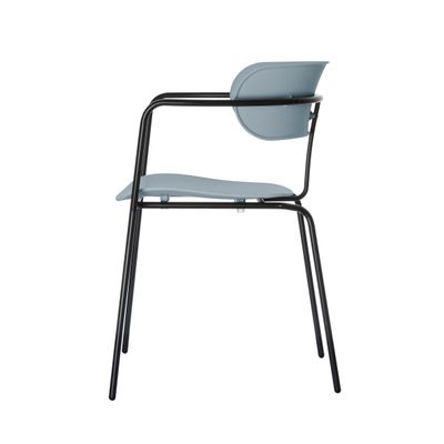 3660141232899-Chaise BISTRO - avec accoudoirs - bleu--2