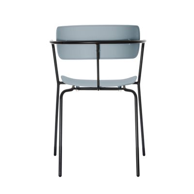 3660141232899-Chaise BISTRO - avec accoudoirs - bleu--3