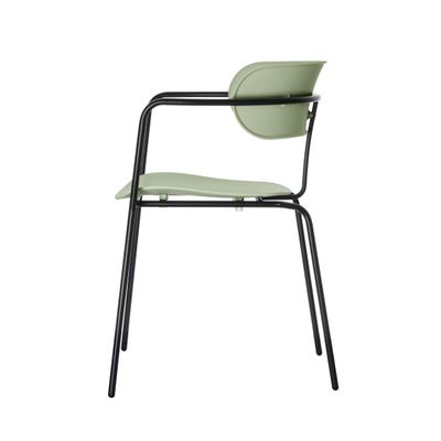 3660141232905-Chaise BISTRO - avec accoudoirs - vert--2