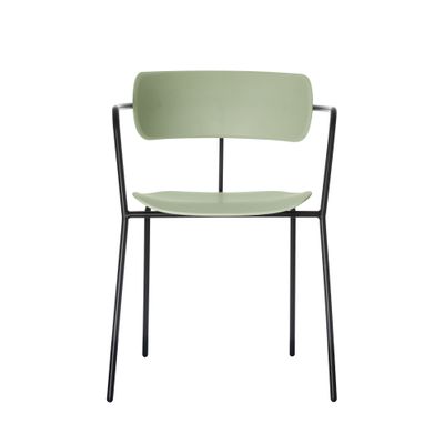 3660141232905-Chaise BISTRO - avec accoudoirs - vert--0