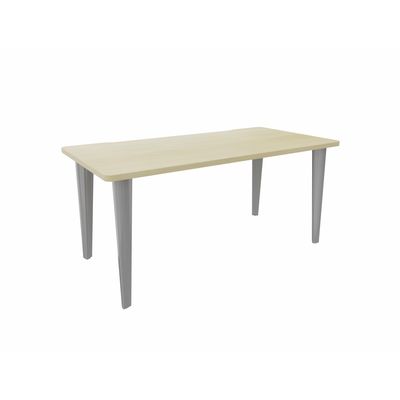 2012349454404-Bureau EVIDENCE - 180 cm - Pieds aluminium - Plateau imitation érable--0