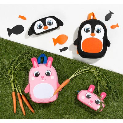 3135256262395-Sac à dos maternelle Baby Animals Lapin - 1 compartiment - Viquel--1