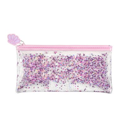 3135259792295-Trousse plate Mermaid avec paillettes et liquide - 1 compartiment - Viquel--0