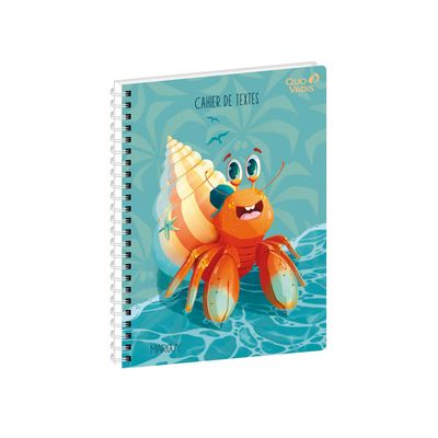 3371010421138-Cahier de textes spiralé Marguy - 15 x 21 cm - crocodile - Quo Vadis--0
