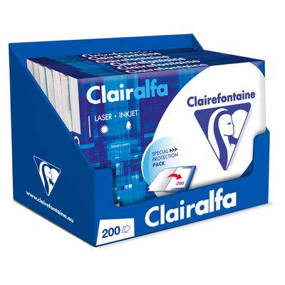 3329680197938-Clairefontaine CLAIRALFA - Papier ultra blanc - A4 (210 x 297 mm) - 80 g/m² - Ramette de 200 feuilles --1