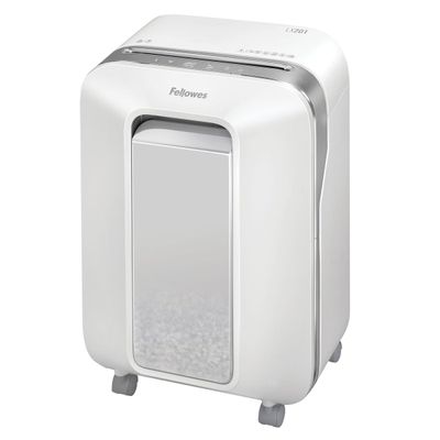 0043859751525-Fellowes Powershred LX201 - destructeur de documents coupe croisée microparticules - 12 feuilles - Corbeille --0
