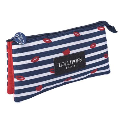 3664447047829-Lollipops Trousse Denim 3 compartiments Oberthur -Angle gauche-0
