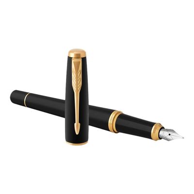 3501179315935-Parker Urban - Stylo plume noir mat GT - pointe fine-Angle gauche-2